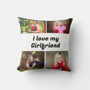 Custom I love my Girlfriend 4 photo  Cushion