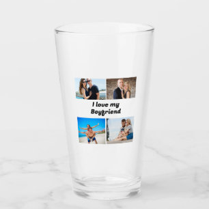 Custom I love my Girlfriend 4 photo  Glass