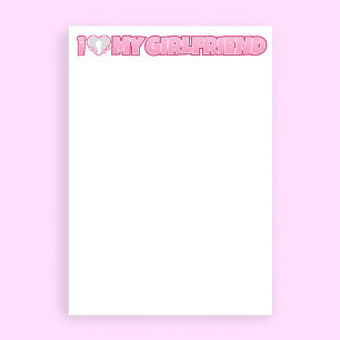 Custom I Love My Girlfriend – Add Photo Stationery