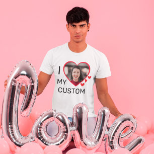 Custom I Love My Personalised Photo T-Shirt