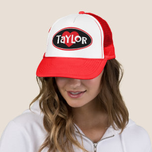 Custom I Love TAYLOR Trucker Hat