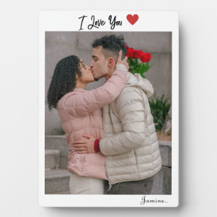 Custom I love You Custom Photo Plaque