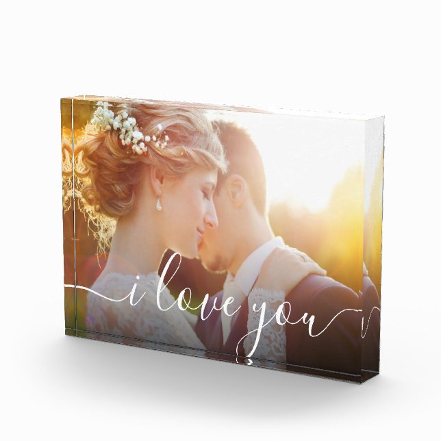 Custom I love you Script Photo memory Block (Right)