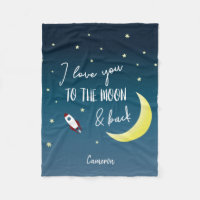 Custom I love you to the moon and back Outer Space