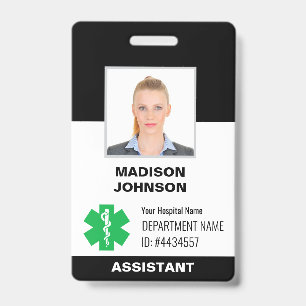 Custom ID Badge – Employee Photo, Logo, Barcode