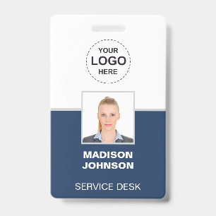 Custom ID Badge – Employee Photo, Logo, Barcode