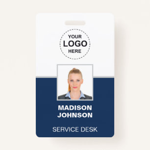 Custom ID Badge – Employee Photo, Logo, Barcode