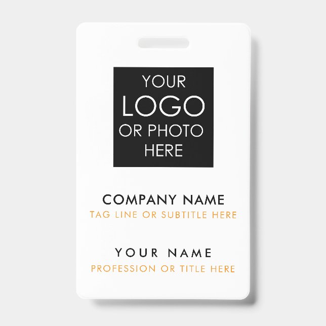 Custom ID Badge Printing Personalised Employee ID (Front)