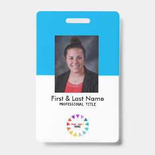 Custom ID Employee Photo Company Personalised  Badge