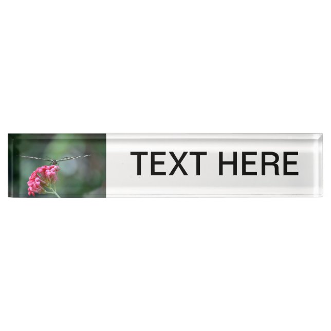 Custom image and text desk gift DIY Nameplate (Front)