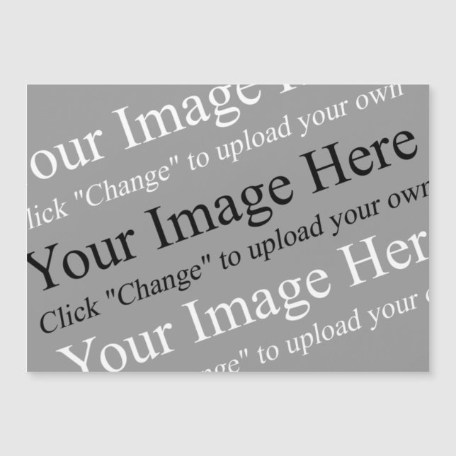 Custom Image and Text Magnetic Template (Front)