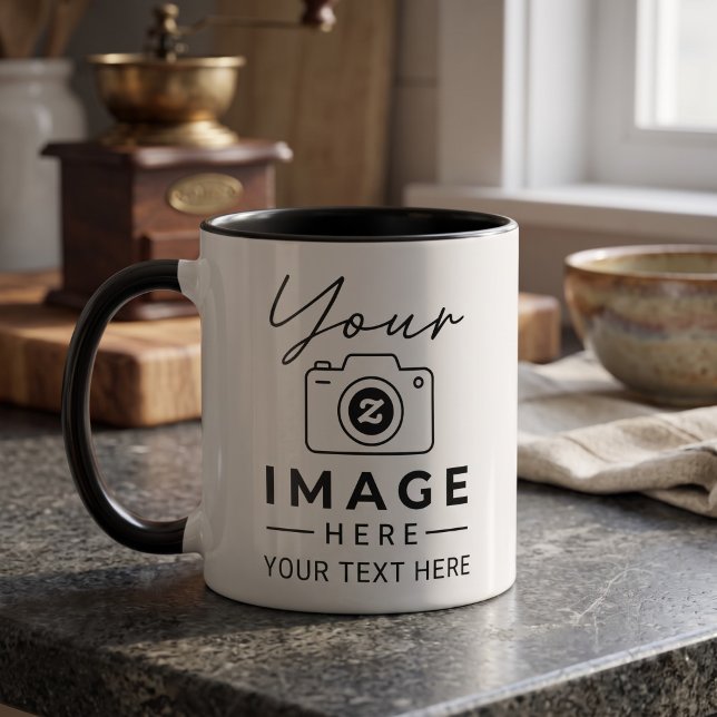 Custom Image and Text Mug (Creator Uploaded)