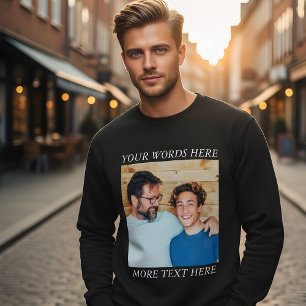 Custom Image and Text Sweatshirt, Create Your Own  Sweatshirt