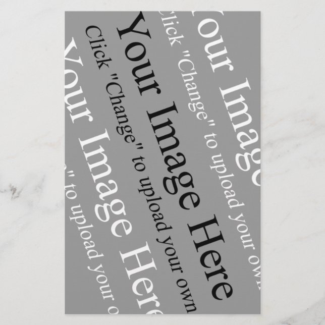 Custom image and Text Template for Stationery (Front)