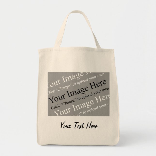Custom image and Text Template for Totes (Front)