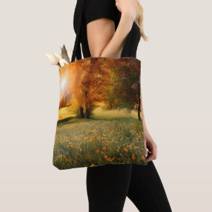 Custom Image Nature Watercolor Tote Bag