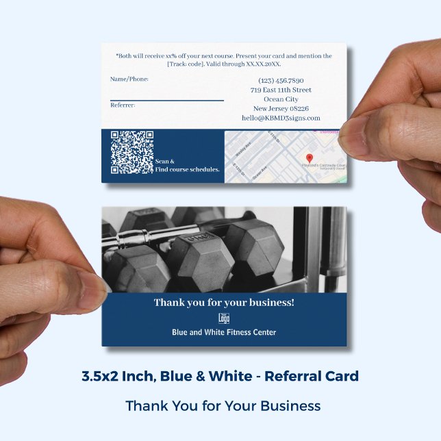 Custom Image New Customer Reward Thank You Referral Card (Custom Image New Customer Reward Thank You Referral Card; Size: 3.5x2 Inch)