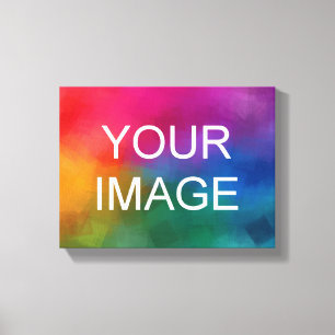Custom Image Photo Picture Logo Horizontal Trendy Canvas Print