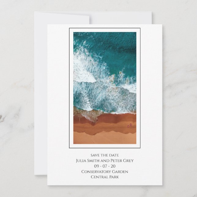 Custom image save the date invitation (Front)