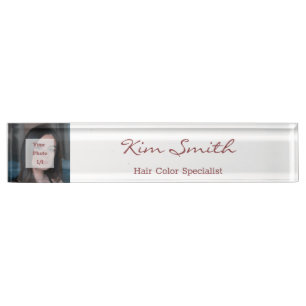 Custom Image Topaz Name Professional Title Nameplate