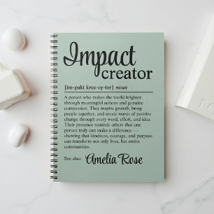 Custom Impact Creator Definition Appreciation Notebook
