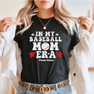 Custom In My Baseball Mum Era Mother's Day T-Shirt