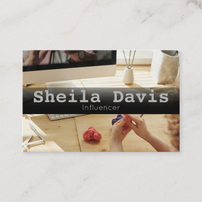 Custom Influencer Business Card (Front)