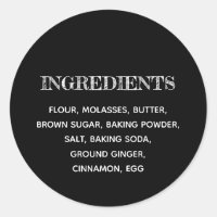 Custom Ingredients Black and White
