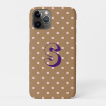 Custom Initial Adorable Cat Paw Pattern