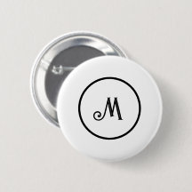 Custom initial black and white 