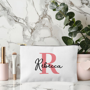 Custom Initial Bridal Party Personalised Makeup Accessory Pouch