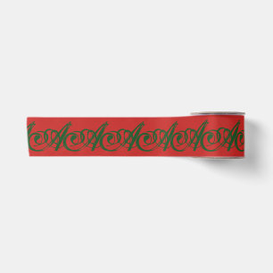 CUSTOM INITIAL CHRISTMAS Ribbon Satin Ribbon
