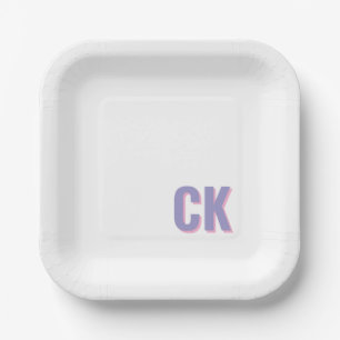 Custom Initial Dish,Personalised Letter  Dish, Wed Paper Plate