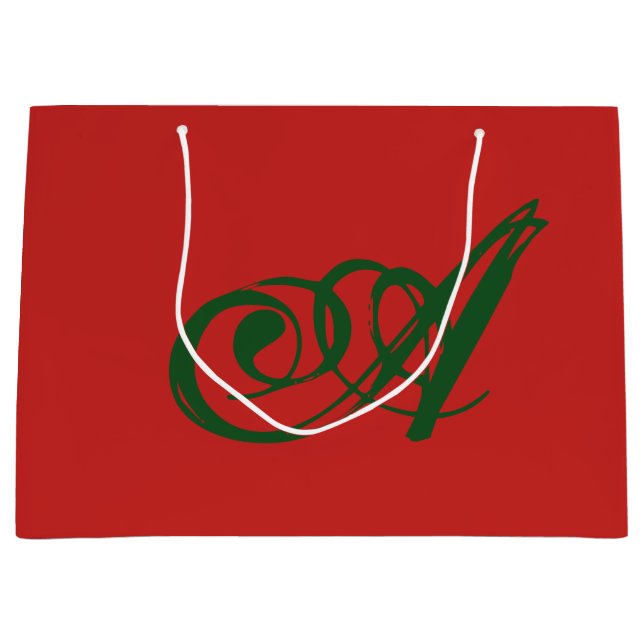 CUSTOM INITIAL Gift Bag (Front)