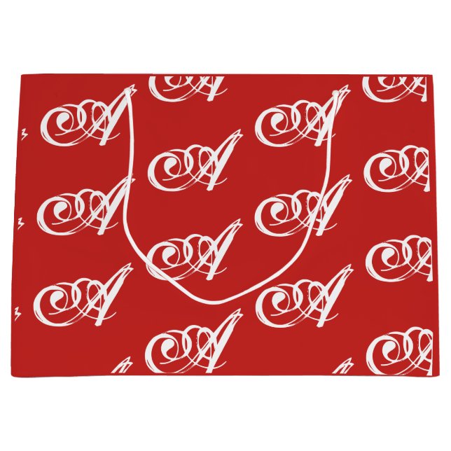 CUSTOM INITIAL Gift Bag (Front)