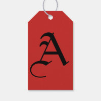CUSTOM INITIAL Gift Tag