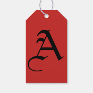 CUSTOM INITIAL Gift Tag