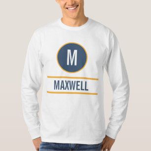 Custom initial letter name monogram T-Shirt