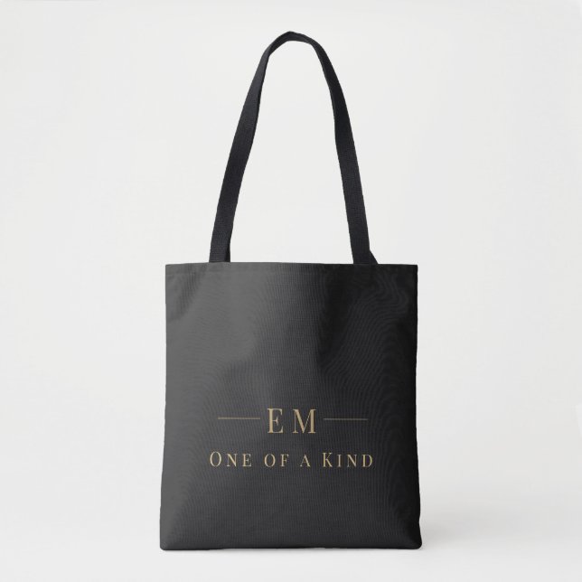 Custom Initial Monogram | Funny Personalised Gift  Tote Bag (Front)