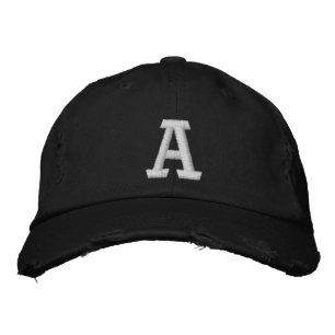 Custom Initial Monogram Unisex Embroidered Hat