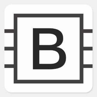 Custom Initial Monogrammed sticker