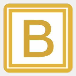 Custom Initial Monogrammed sticker