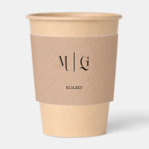 Custom Initial Name on Kraft Pattern