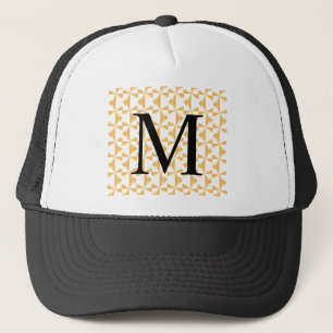 Custom Initial Pumpkin Pinwheels Trucker Hat