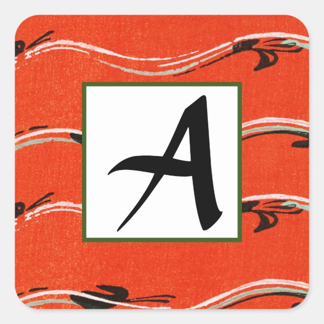 CUSTOM INITIAL RED  ENVELOPE SEAL (Front)