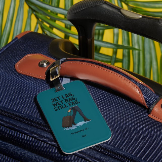 Custom Initials Chic Travel Luggage Tag (Front Insitu 1)