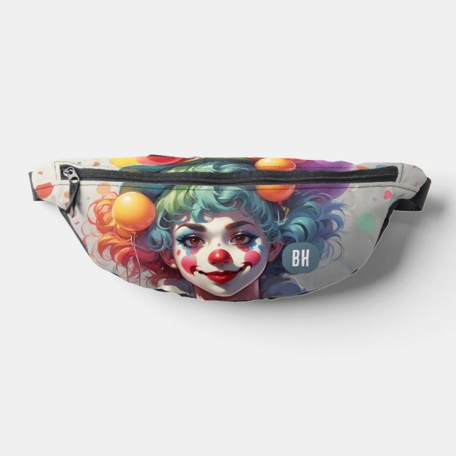 Custom Initials Monogram Clowns Bum Bags (Lay Down)