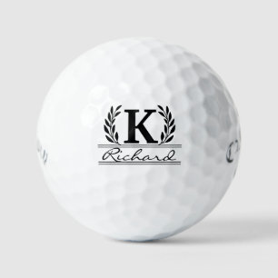 Custom Initials Personalised Monogrammed Golf Balls