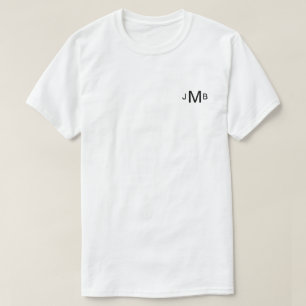 Custom Initials T Shirt for Men