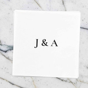 Custom Initials Wedding Napkin